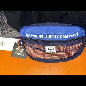 Herschel blue & orange Fanny pack NWT